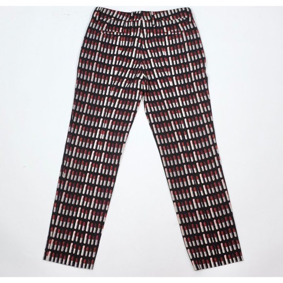 PRADA 38 US 0 pants lipstick print black - Picture 5 of 12